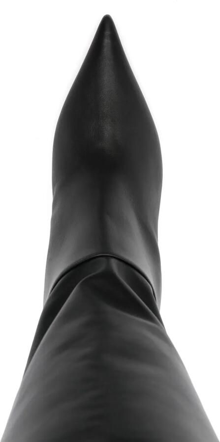 Casadei Superblade 80 mm leren laarzen Zwart - Foto 2