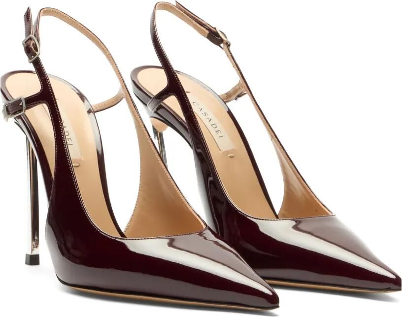 Casadei Superblade lakleren slingbacks pumps Rood - Foto 3