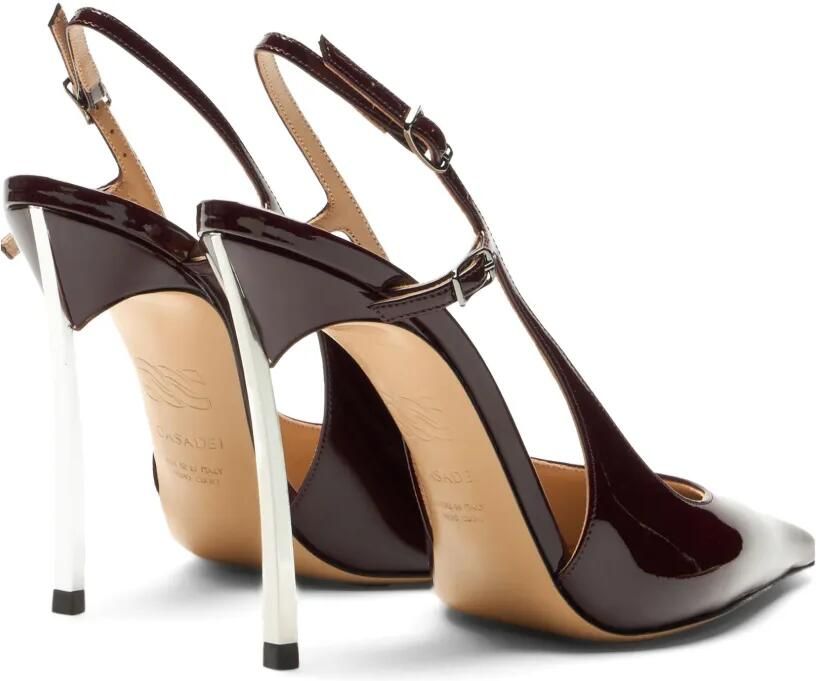 Casadei Superblade lakleren slingbacks pumps Rood - Foto 2
