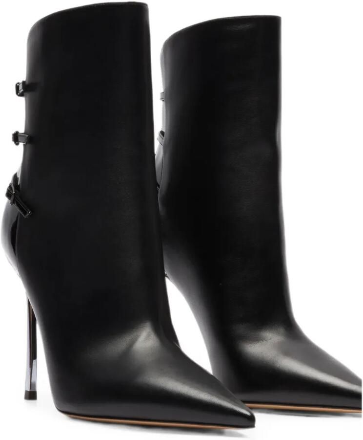 Casadei Superblade leren enkellaarzen Zwart - Foto 3