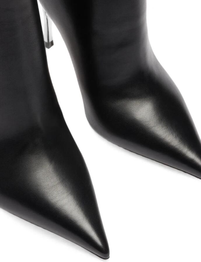 Casadei Superblade leren enkellaarzen Zwart - Foto 4