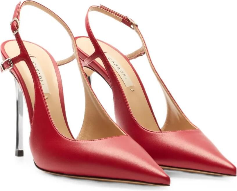 Casadei Superblade Minorca slingback pumps Rood - Foto 4