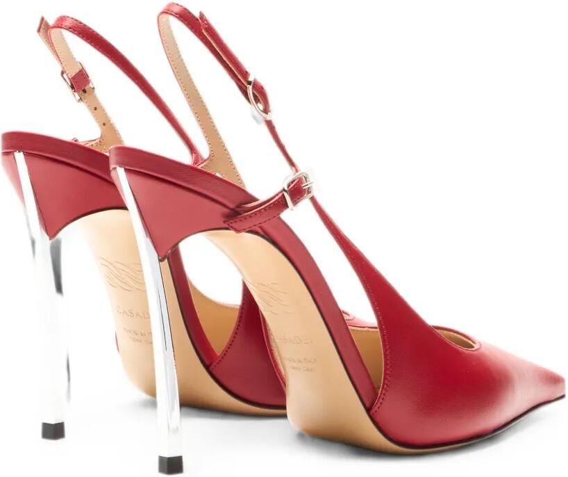 Casadei Superblade Minorca slingback pumps Rood - Foto 3