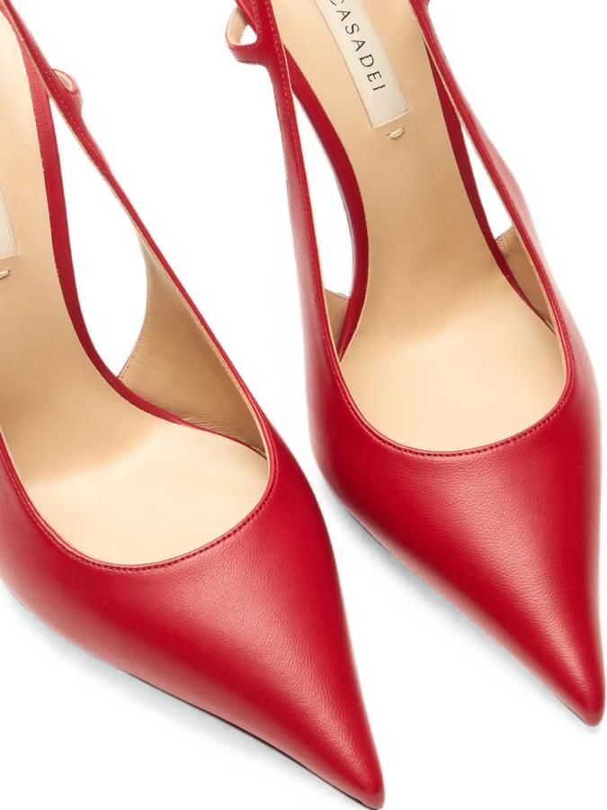 Casadei Superblade Minorca slingback pumps Rood - Foto 2