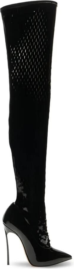 Casadei Ultravox over de knie laarzen Zwart