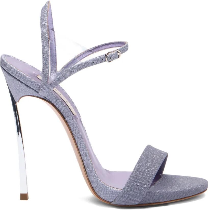 Casadei V Celebrity sandalen met glitter Paars