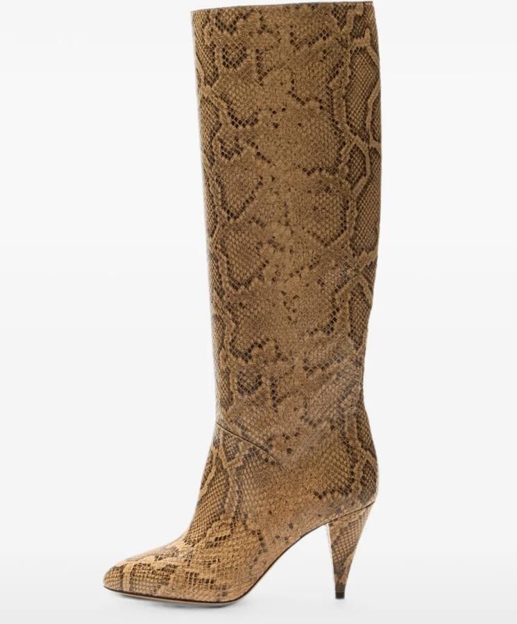 Casadei Venus Basilisco laarzen met python-print Beige - Foto 2