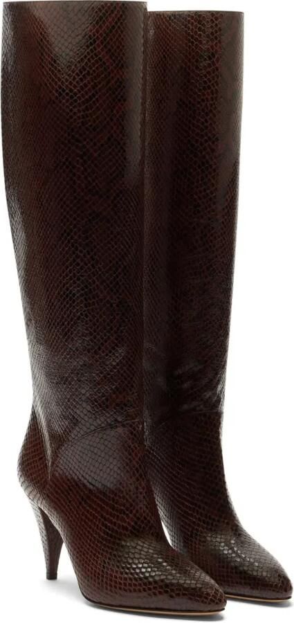 Casadei Venus Basilisco laarzen met python-print Bruin - Foto 2