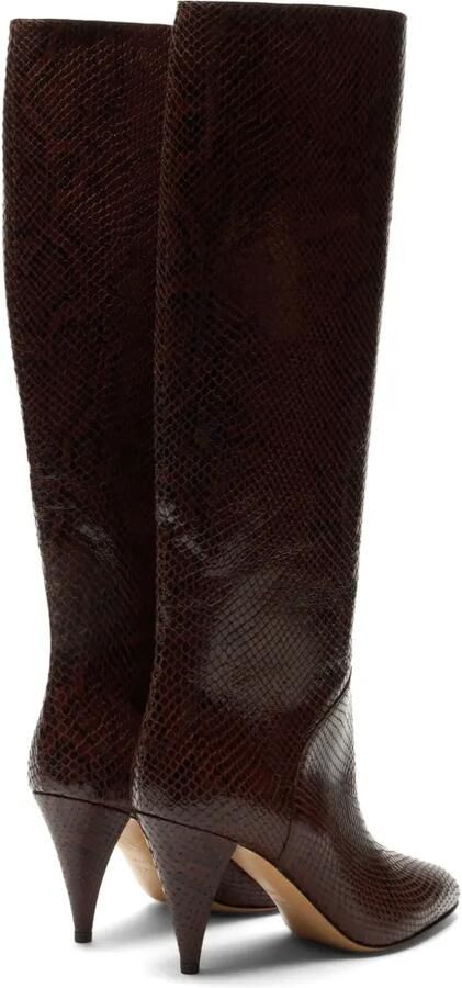 Casadei Venus Basilisco laarzen met python-print Bruin - Foto 3