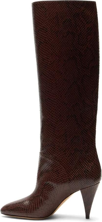 Casadei Venus Basilisco laarzen met python-print Bruin - Foto 4