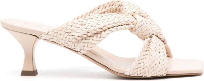 Casadei 50 mm Dama sandalen Beige