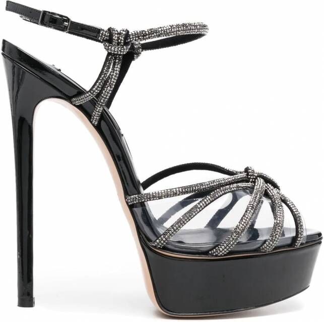 Casadei Flora C+C sandalen Zwart
