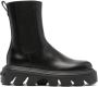 Casadei Generation C leren enkellaarzen Zwart - Thumbnail 1