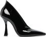 Casadei Geraldine pumps met vierkante neus Zwart - Thumbnail 1