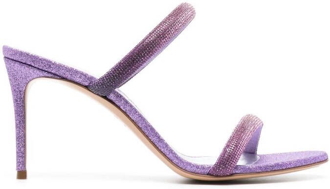 Casadei Julia Hollywood muiltjes met glitter Paars