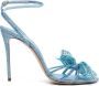 Casadei Julia Orchidea 100mm sandalen Blauw - Thumbnail 1