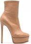 Casadei Laarzen met plateauzool Beige - Thumbnail 1