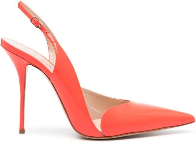 Casadei Lakleren slingback pumps Rood