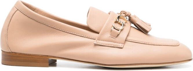 Casadei Leren loafers Beige