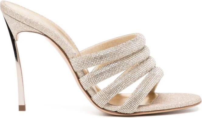 Casadei Leren sandalen Goud