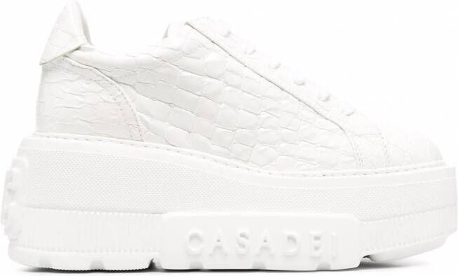 Casadei Nexus Lacroc sneakers met plateauzool Wit