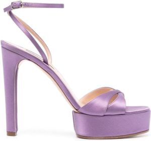 Casadei Pumps met plateauzool Paars