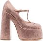 Casadei Pumps verfraaid met stras Roze - Thumbnail 1