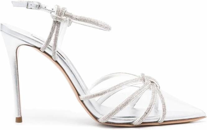 Casadei Sandalen met geknoopt detail Zilver