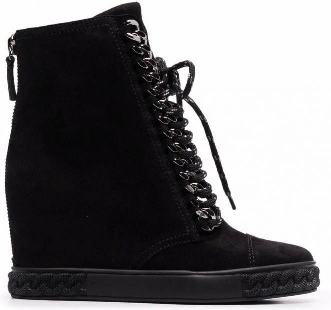 Sleehak sneakers 2025 zwart