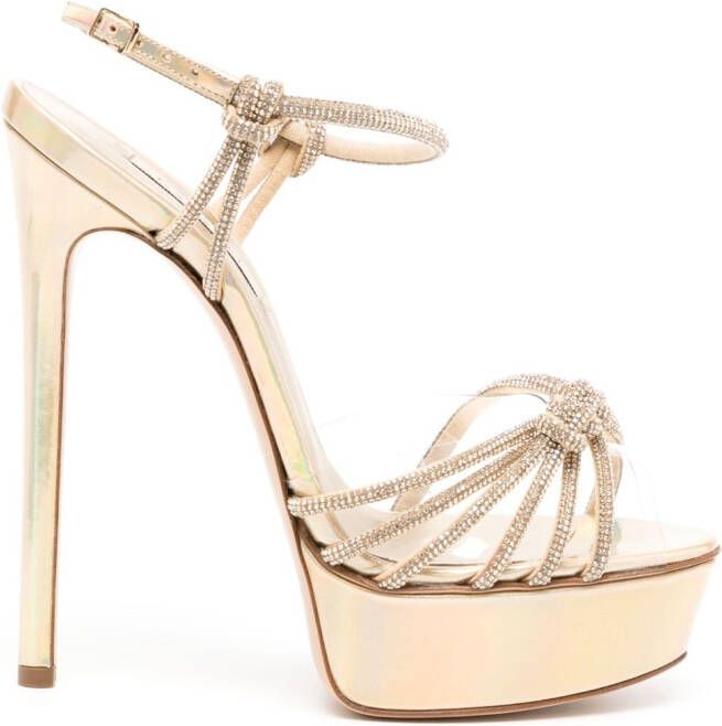 Casadei Stiletto sandalen Goud