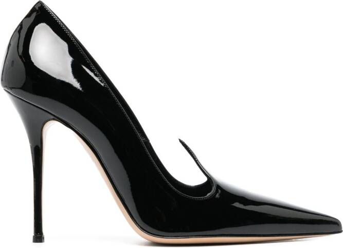 Casadei Super Blade Divina pumps met kitten hak Zwart