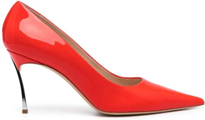 Casadei Superblade Jolly 80mm pumps Oranje