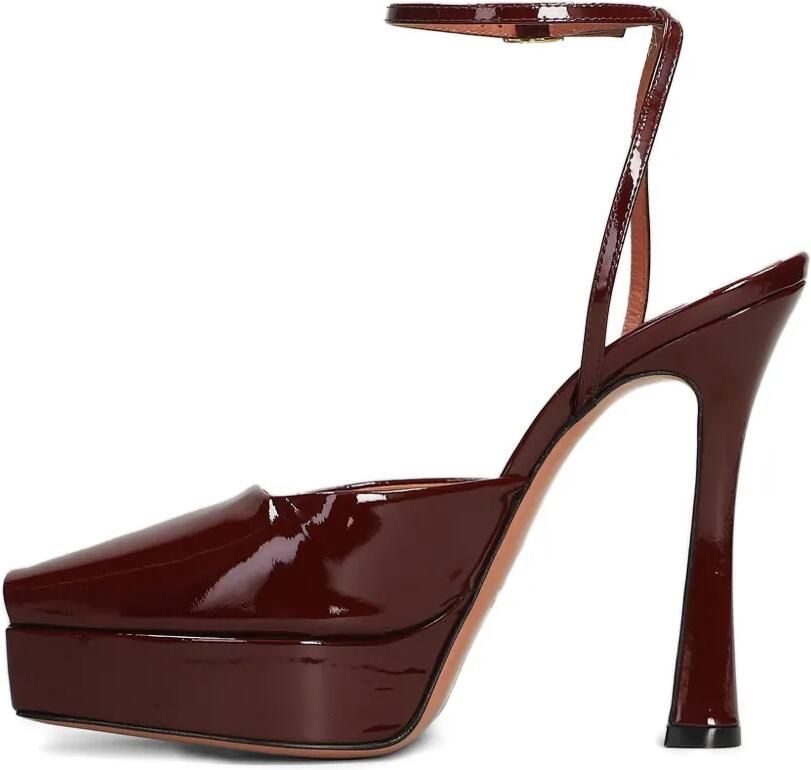 Castagna 120 mm Vicky pumps met plateauzool en enkelbandje Rood - Foto 4