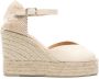 Castañer Bianca 105 espadrilles van raffia Beige - Thumbnail 1