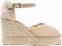 Castañer Bianca espadrilles met sleehak Beige - Thumbnail 1