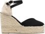 Castañer Espadrilles met plateauzool Zwart - Thumbnail 1
