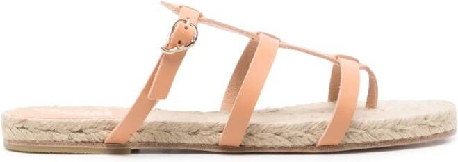 Castañer Sandalen met raffia zool Beige