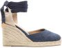 Castañer Carina espadrilles met sleehak Blauw - Thumbnail 1