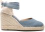 Castañer Carina espadrilles met sleehak Blauw - Thumbnail 1