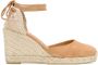 Castañer 95 mm Carina suède espadrilles Beige - Thumbnail 1
