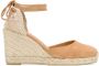 Castañer Carina espadrilles met sleehak Beige - Thumbnail 1