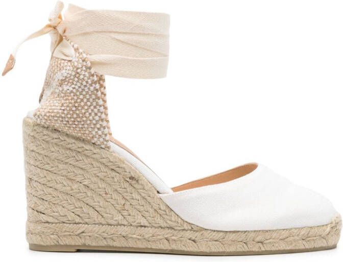 Castañer Carina espadrilles met sleehak Wit