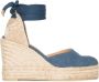 Castañer Carina sandalen met sleehak Blauw - Thumbnail 1