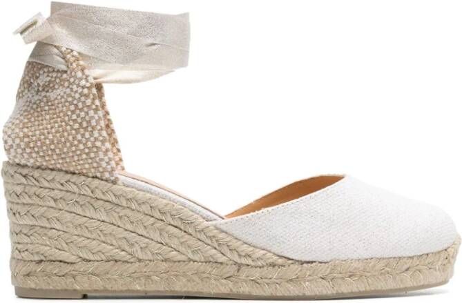 Castañer Carina 6 032 70mm espadrilles Wit