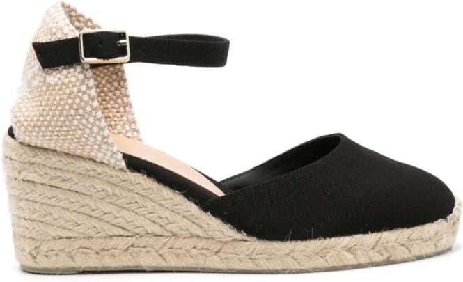 Castañer Carol 70mm espadrilles Zwart