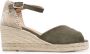 Castañer Carol espadrilles met sleehak Groen - Thumbnail 1