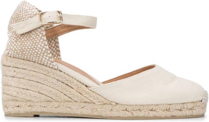 Castañer Carol espadrilles met sleehak Wit