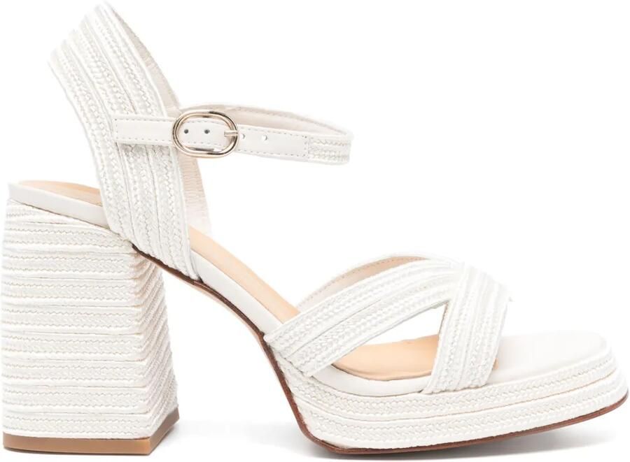 Castañer 10 mm Vale sandalen Wit