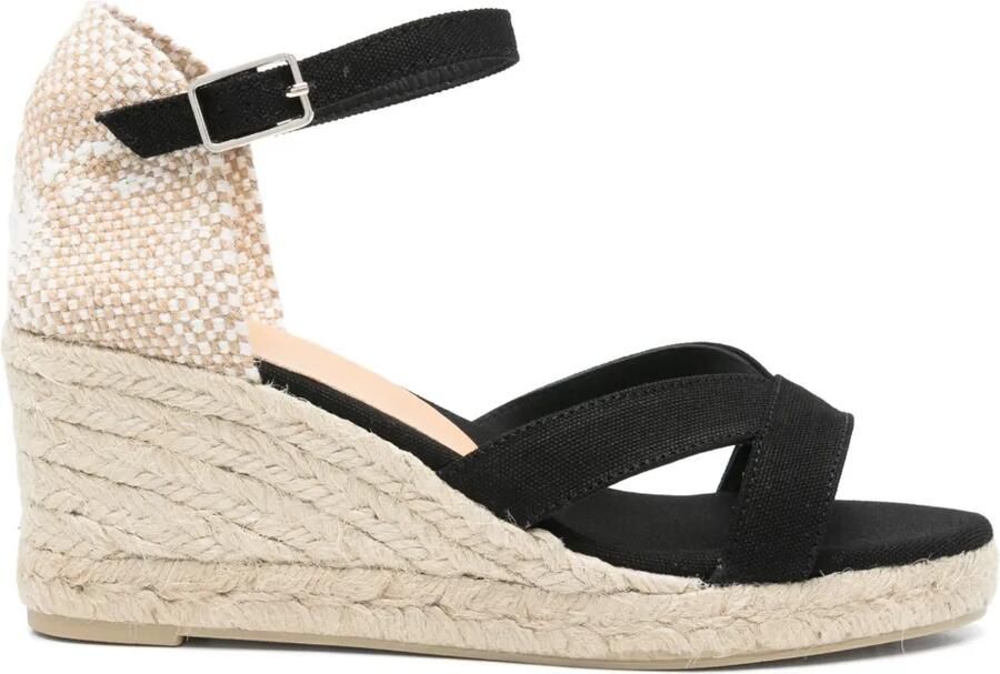 Castañer 70 mm Bruna espadrilles Zwart
