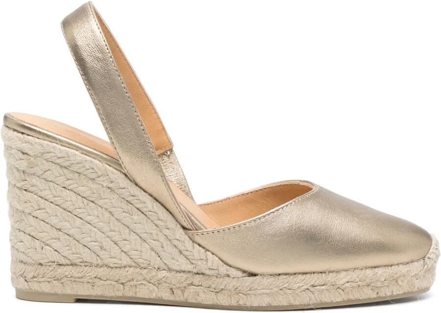 Castañer 90 mm Carina espadrilles Goud